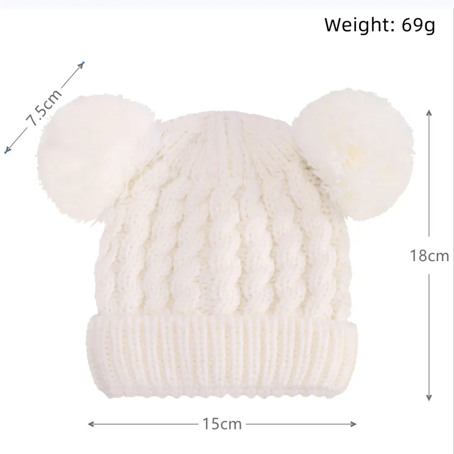Autumn Winter Baby Hat for Girls Beanie Bonnet Kids - Image 6