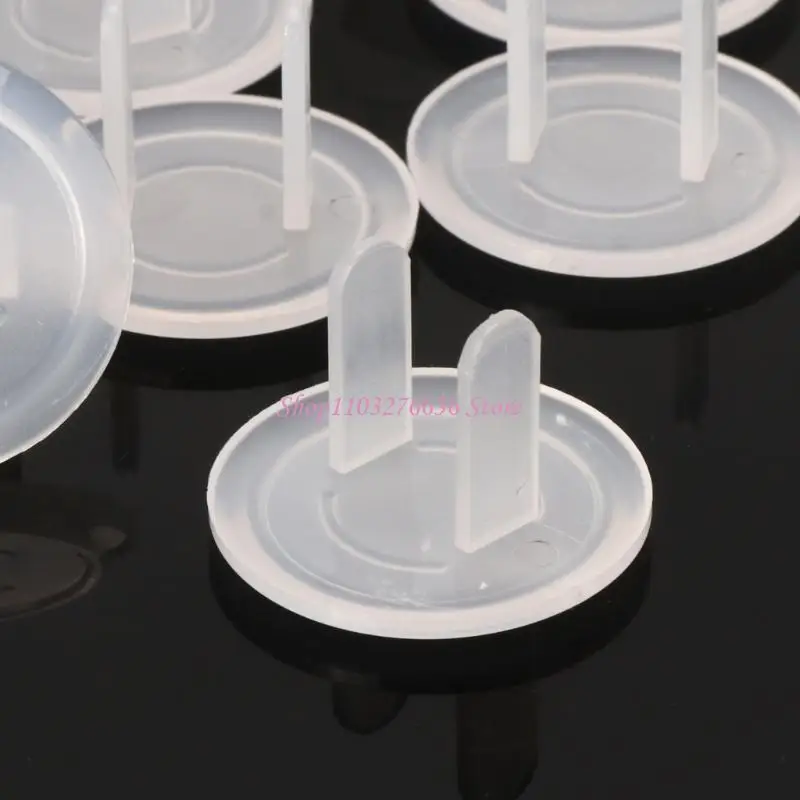 R6FD 10-pieces US Power Socket Baby Child Safety for Protection Device Anti-shock Plug Protector White Color Socket Cover